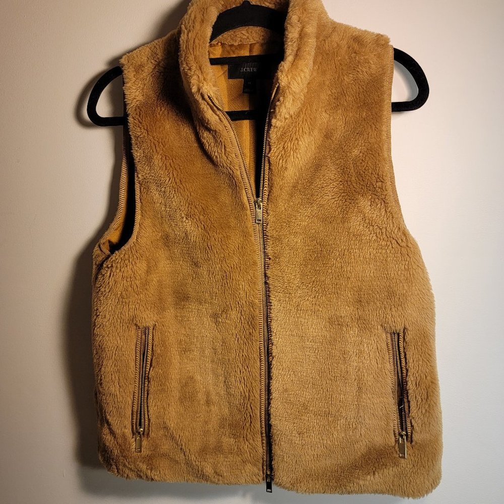 J. Crew Faux Fur Vest